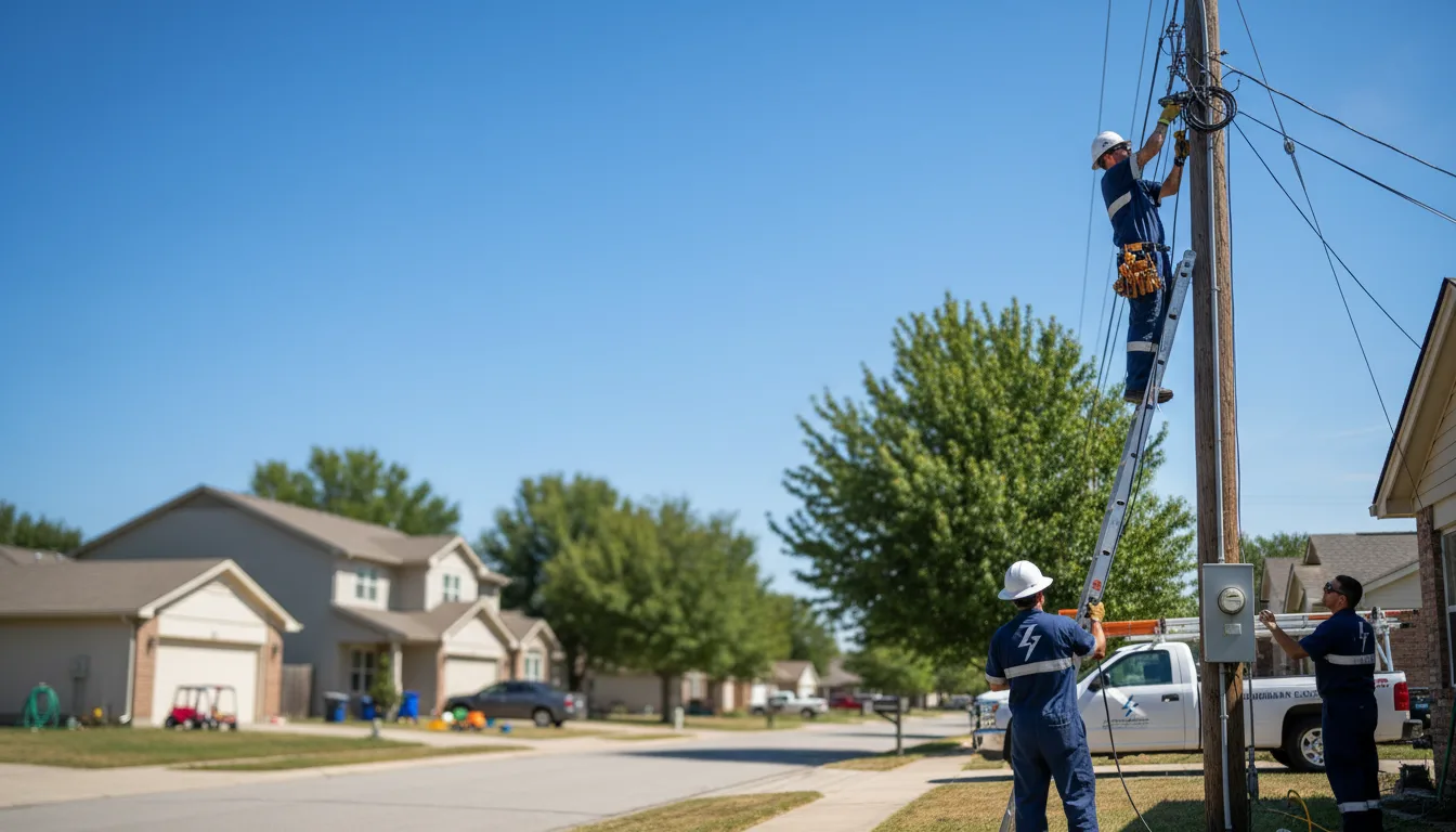 Residential electrician providing installation services in Carl Junction, MO